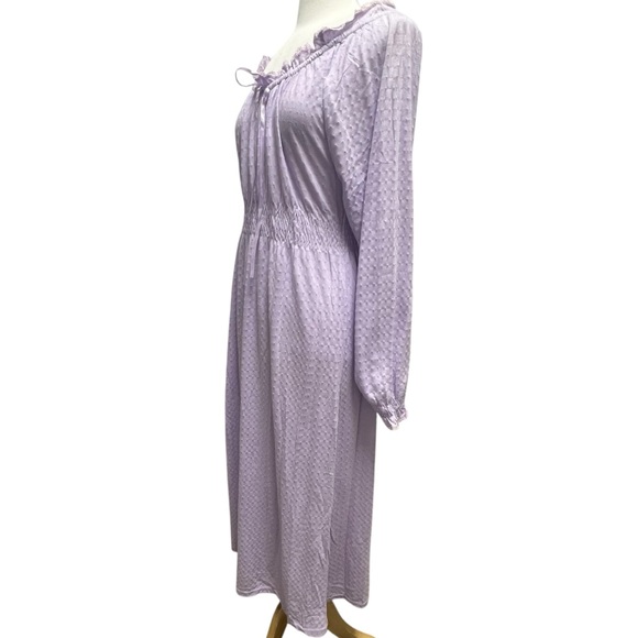 NWT Whispers Long Nightgown Women’s Large Prairie Feminine Maxi Gown Cottagecore - Picture 3 of 16